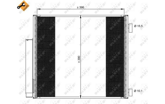 Condenseur, climatisation EASY FIT 35859 NRF, Image 2