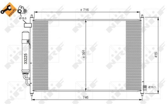 Condenseur, climatisation EASY FIT 35867 NRF, Image 5