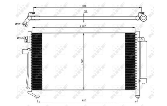 Condenseur, climatisation EASY FIT 35869 NRF, Image 2