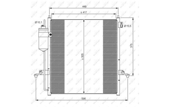 Condenseur, climatisation EASY FIT 35871 NRF, Image 5