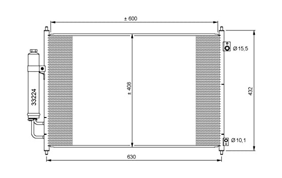 Condenseur, climatisation EASY FIT 35873 NRF, Image 2