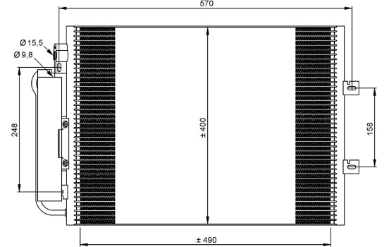Condenseur, climatisation EASY FIT 35879 NRF, Image 2