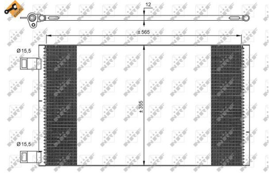 Condenseur, climatisation EASY FIT 35902 NRF, Image 5