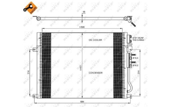 Condenseur, climatisation EASY FIT 35920 NRF, Image 2
