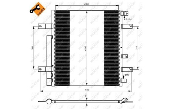 Condenseur, climatisation EASY FIT 35925 NRF, Image 5