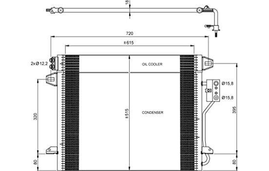 Condenseur, climatisation EASY FIT 35928 NRF, Image 2