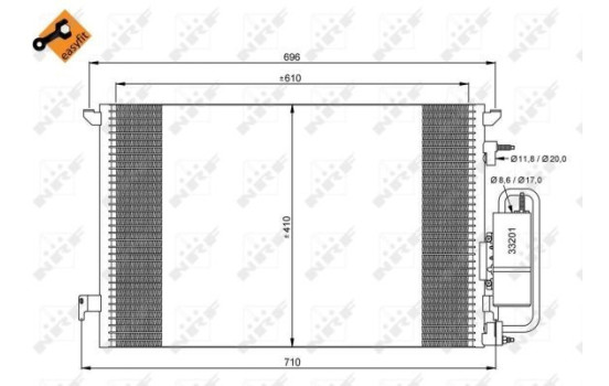 Condenseur, climatisation EASY FIT 35929 NRF, Image 3