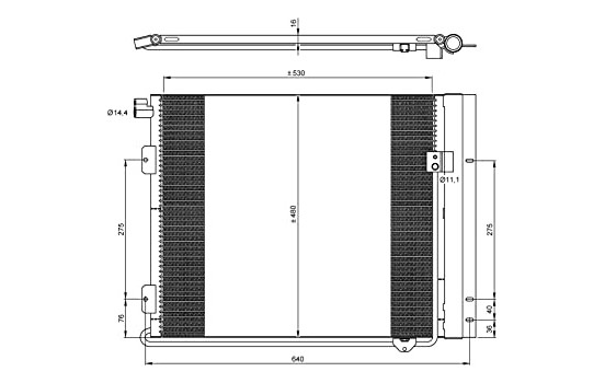 Condenseur, climatisation EASY FIT 35933 NRF, Image 2