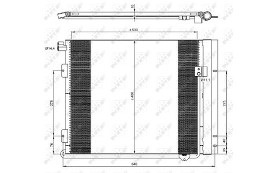 Condenseur, climatisation EASY FIT 35933 NRF, Image 3