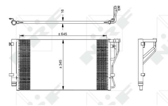 Condenseur, climatisation EASY FIT 35980 NRF, Image 2