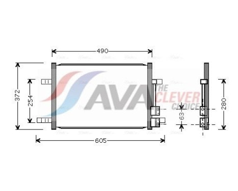 Condenseur, climatisation FD5327 Ava Quality Cooling