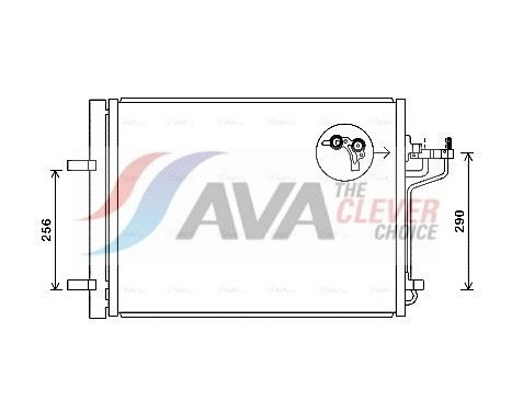 Condenseur, climatisation FD5488D Ava Quality Cooling