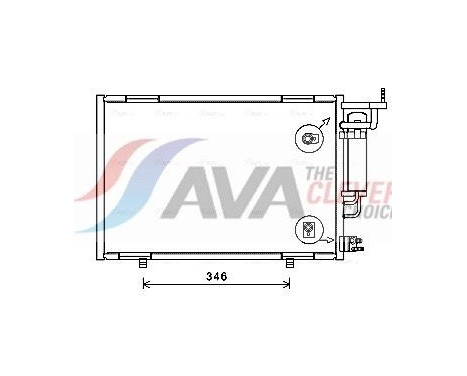 Condenseur, climatisation FD5583D Ava Quality Cooling