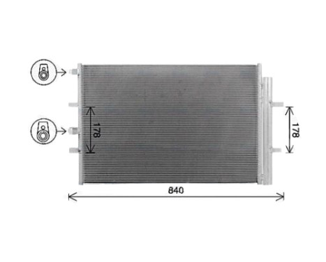 Condenseur, climatisation FD5675D Ava Quality Cooling