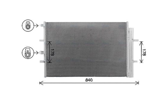 Condenseur, climatisation FD5675D Ava Quality Cooling