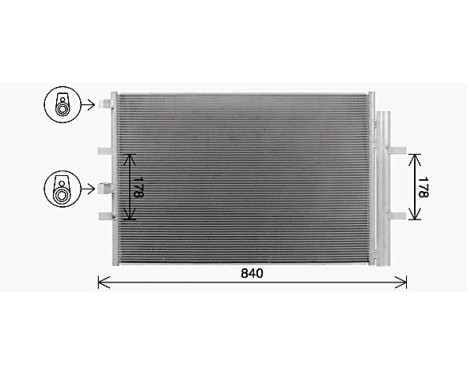 Condenseur, climatisation FD5675D Ava Quality Cooling, Image 2