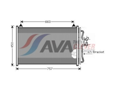 Condenseur, climatisation FDA5347 Ava Quality Cooling