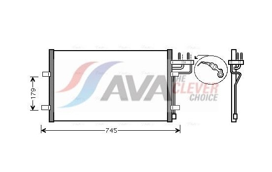 Condenseur, climatisation FDA5367 Ava Quality Cooling, Image 2
