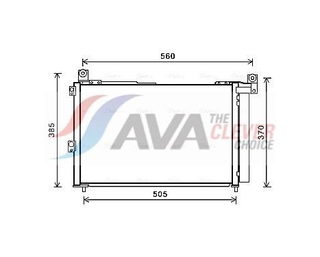 Condenseur, climatisation FDA5486D Ava Quality Cooling