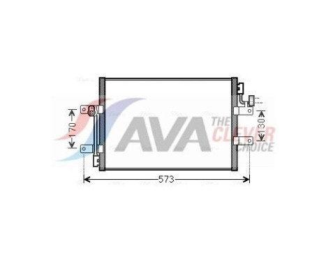 Condenseur, climatisation FT5393 Ava Quality Cooling