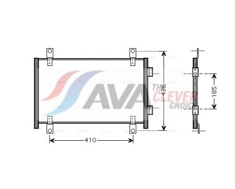 Condenseur, climatisation FTA5302 Ava Quality Cooling