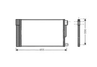 Condenseur, climatisation FTA5314D Ava Quality Cooling