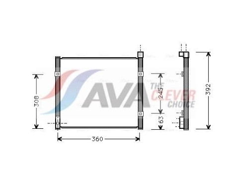 Condenseur, climatisation HD5095 Ava Quality Cooling