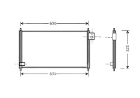 Condenseur, climatisation HD5111 Ava Quality Cooling