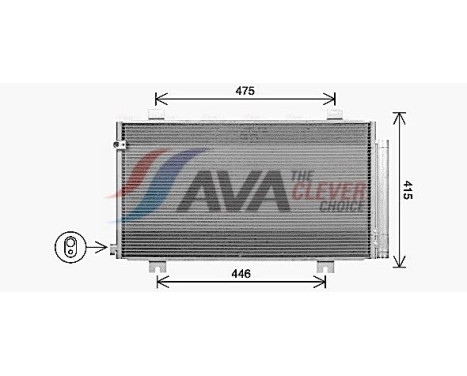 Condenseur, climatisation HD5325D Ava Quality Cooling