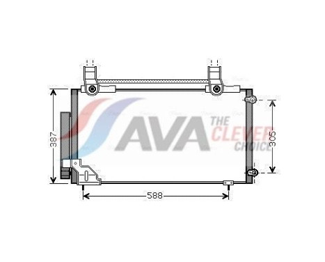 Condenseur, climatisation HDA5186D Ava Quality Cooling
