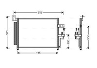 Condenseur, climatisation HY5081D Ava Quality Cooling