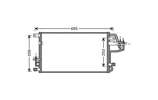 Condenseur, climatisation HY5156D Ava Quality Cooling