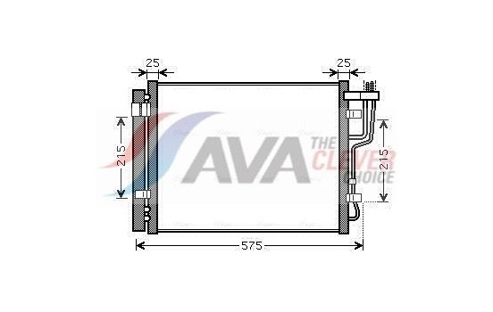 Condenseur, climatisation HY5189D Ava Quality Cooling, Image 4