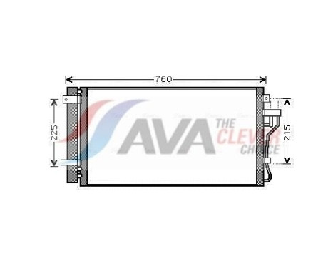 Condenseur, climatisation HY5190D Ava Quality Cooling