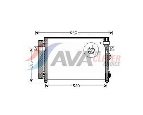 Condenseur, climatisation HY5195D Ava Quality Cooling