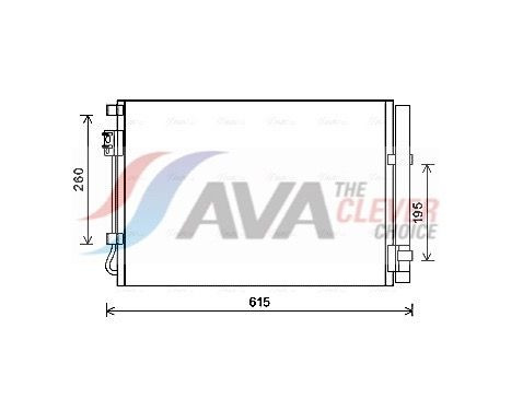 Condenseur, climatisation HY5269D Ava Quality Cooling