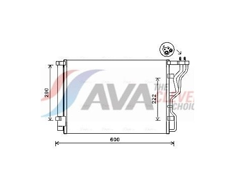 Condenseur, climatisation HY5299D Ava Quality Cooling