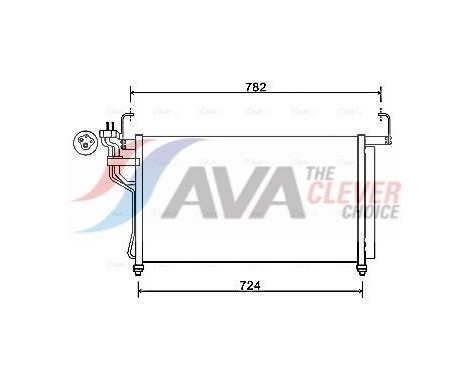 Condenseur, climatisation HY5315D Ava Quality Cooling