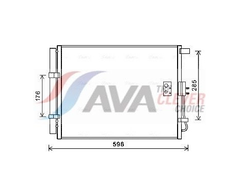 Condenseur, climatisation HY5373D Ava Quality Cooling