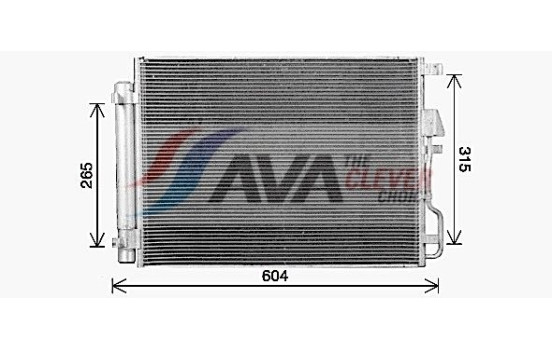 Condenseur, climatisation HY5469D Ava Quality Cooling, Image 3