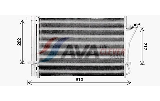 Condenseur, climatisation HY5470D Ava Quality Cooling