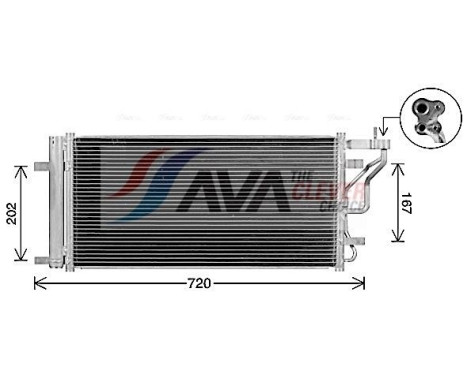 Condenseur, climatisation HY5577D Ava Quality Cooling
