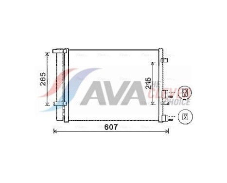Condenseur, climatisation HYA5244D Ava Quality Cooling