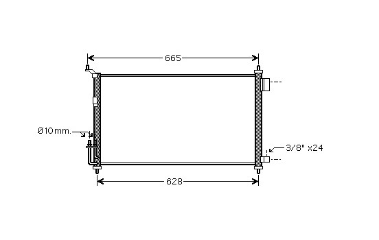 Condenseur, climatisation *** IR PLUS *** 13005251 International Radiators Plus