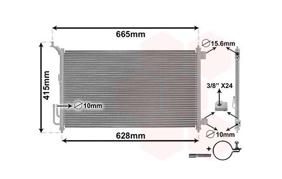 Condenseur, climatisation *** IR PLUS *** 13005251 International Radiators Plus, Image 2