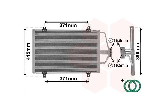 Condenseur, climatisation *** IR PLUS *** 43005201 International Radiators Plus, Image 2