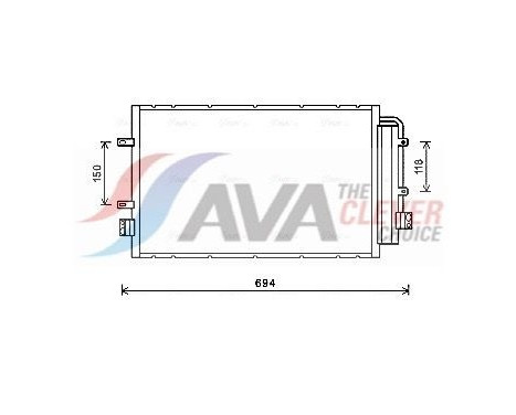 Condenseur, climatisation IV5127D Ava Quality Cooling