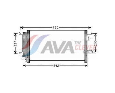Condenseur, climatisation IVA5089D Ava Quality Cooling