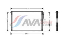 Condenseur, climatisation JE5018 Ava Quality Cooling