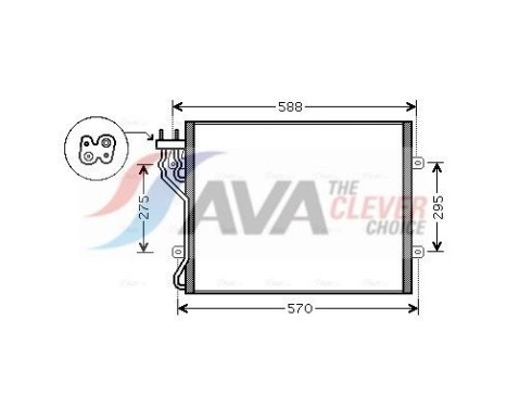 Condenseur, climatisation JE5035 Ava Quality Cooling